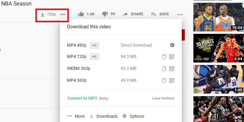 Top 5 YouTube Video Downloader Add-on for Chrome
