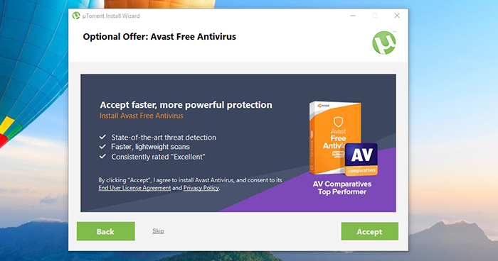 uTorrent Avast Bundle