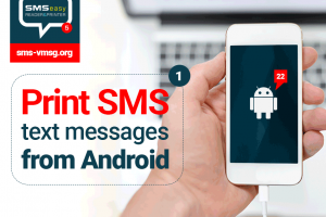 How to print SMS from Android