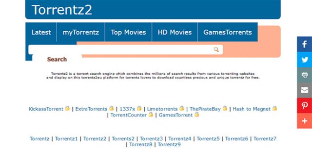 torrentz2 search engine not work