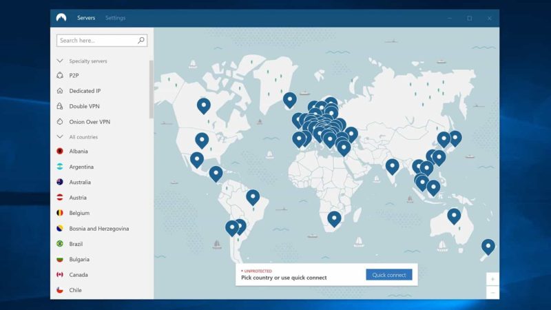 Change NordVPN Servers